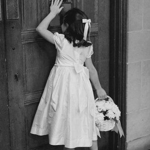 Strasburg Dupioni Silk Flower Girl dress